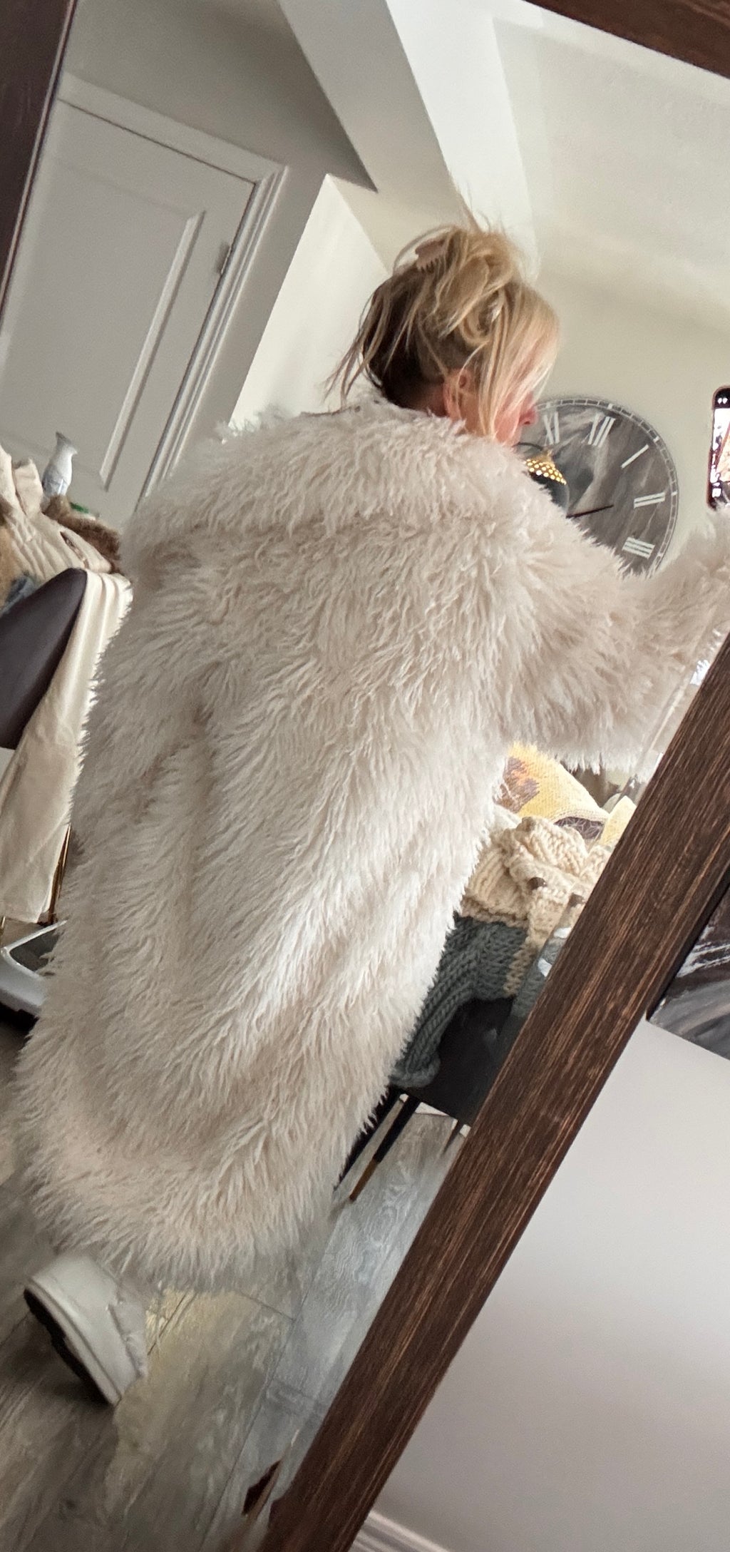 Vail Faux Mongolian Maxi Coat