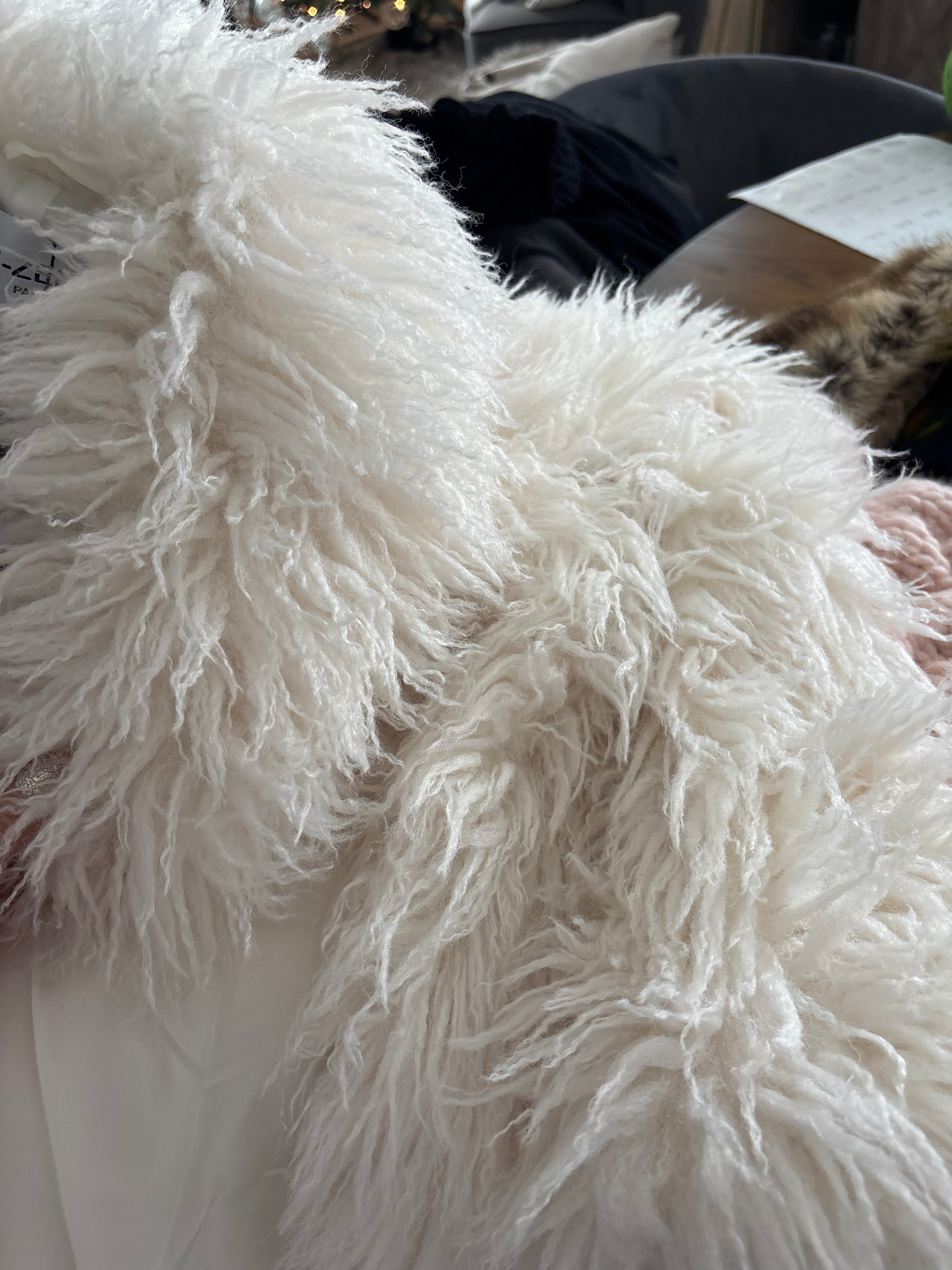 Vail Faux Mongolian Maxi Coat