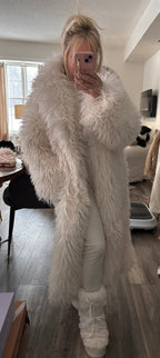 Vail Faux Mongolian Maxi Coat