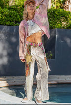 Priya Patchwork Twill Pant