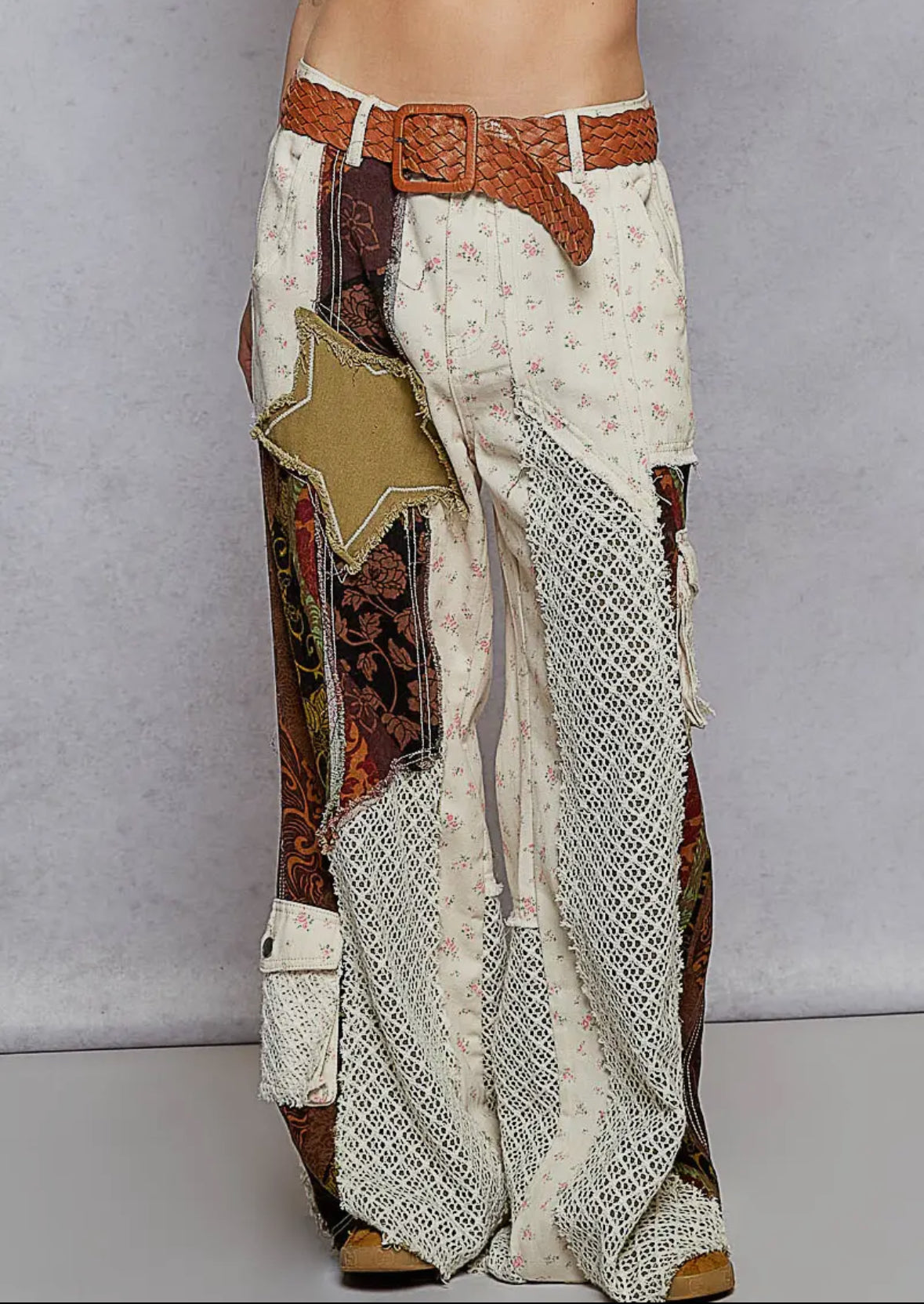 Priya Patchwork Twill Pant