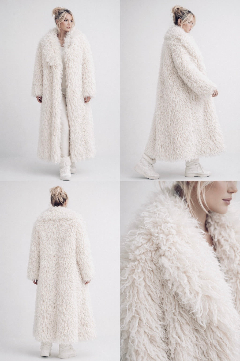 Vail Faux Mongolian Maxi Coat