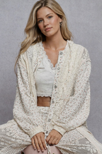 Leona Lace/Floral Hoodie