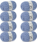 Chunky Chenille Yarn #10 - Blue Grey