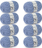 Chunky Chenille Yarn #10 - Blue Grey