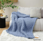 Chunky Chenille Yarn #10 - Blue Grey