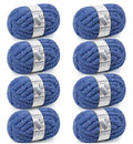 Chunky Chenille Yarn #10 - Country Blue