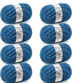Chunky Chenille Yarn #10 - Indigo