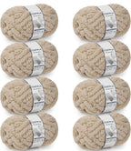 Chunky Chenille Yarn #10 - Khaki