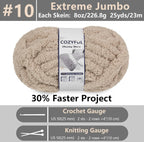 Chunky Chenille Yarn #10 - Khaki