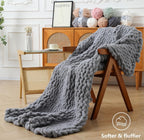 Chunky Chenille Yarn #10 - Light Grey