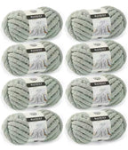 Chunky Chenille Yarn -Sage Green
