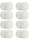 Chunky Chenille Yarn - Cream