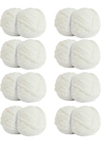 Chunky Chenille Yarn - Cream