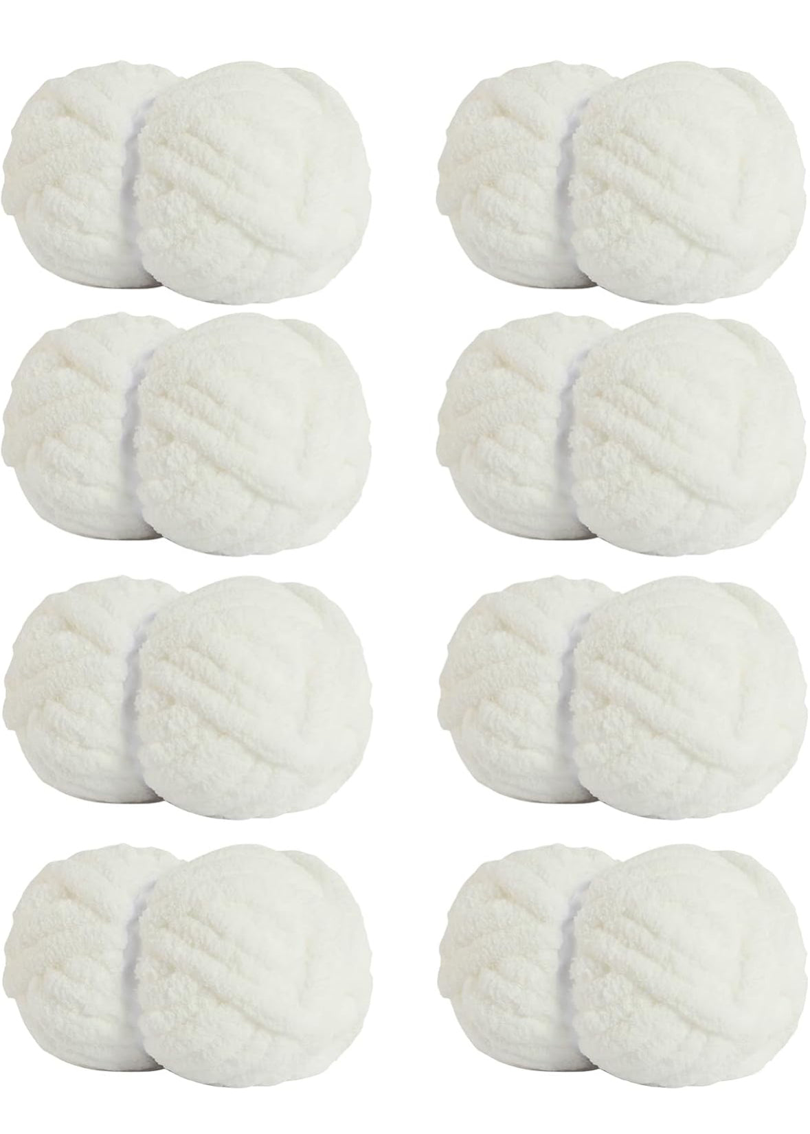 Chunky Chenille Yarn - Cream