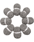 Chunky Chenille Yarn - Grey