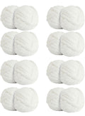 Chunky Chenille Yarn - White